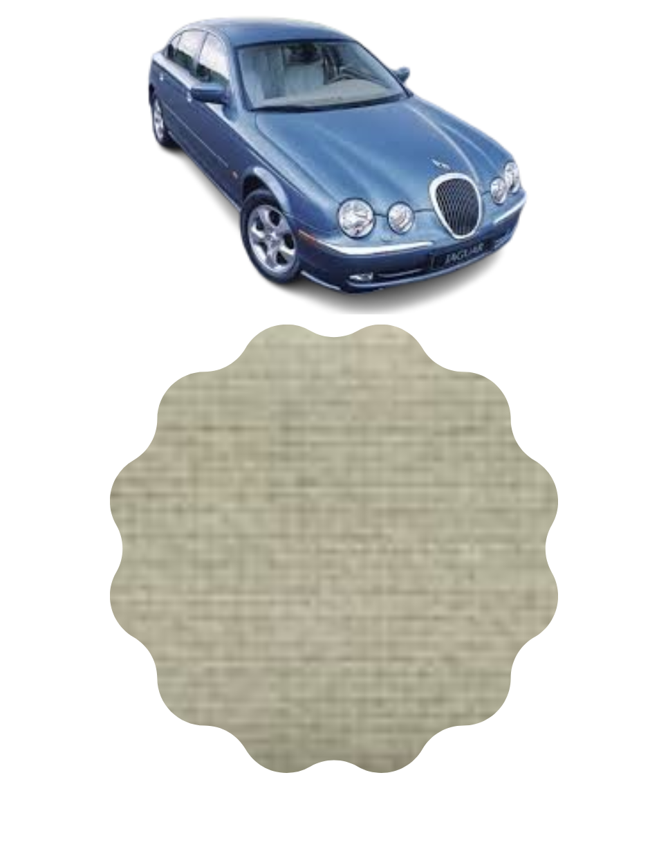 Foam Back Headliner Fabric for 1999 - 2008 Jaguar S-Type