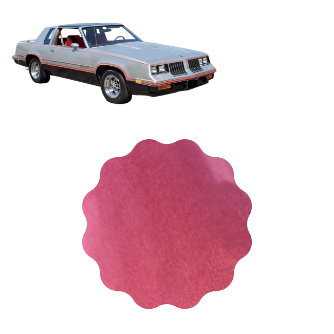 Suede Headliner Olds Cutlass Crimson