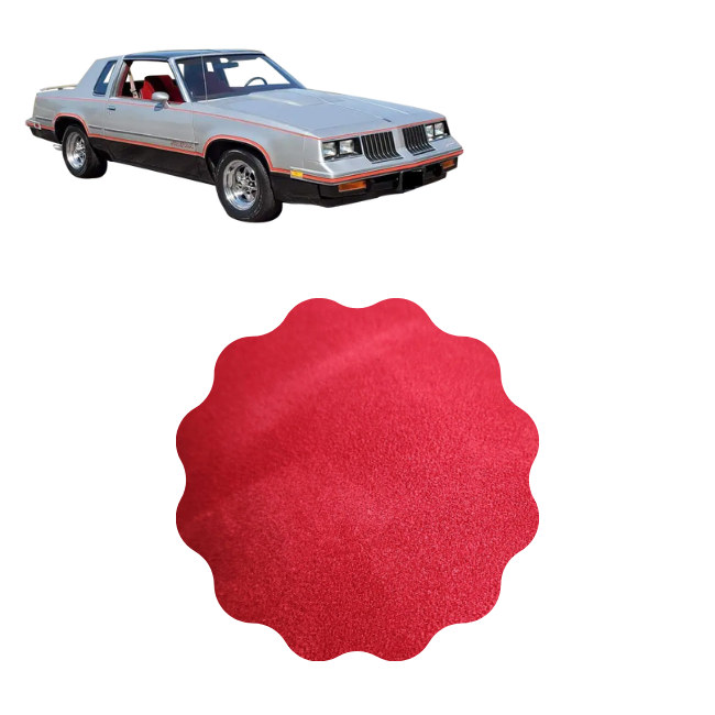 Suede Headliner Olds Cutlass Red